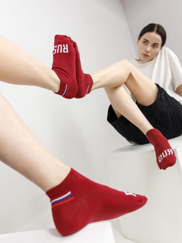 BlackStarWear | Носки RUS  Бордовый 39-40