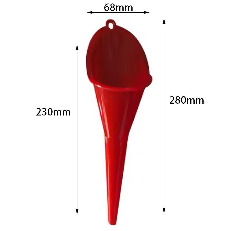 Тяжелая Техника | Воронка КРАСНАЯ, самая удобная бытовая воронка, ударопрочный, эластичный пластик, заливная горловина незаменима для труднодоступных мест в мото и авто, для Бензина / Масла / Воды