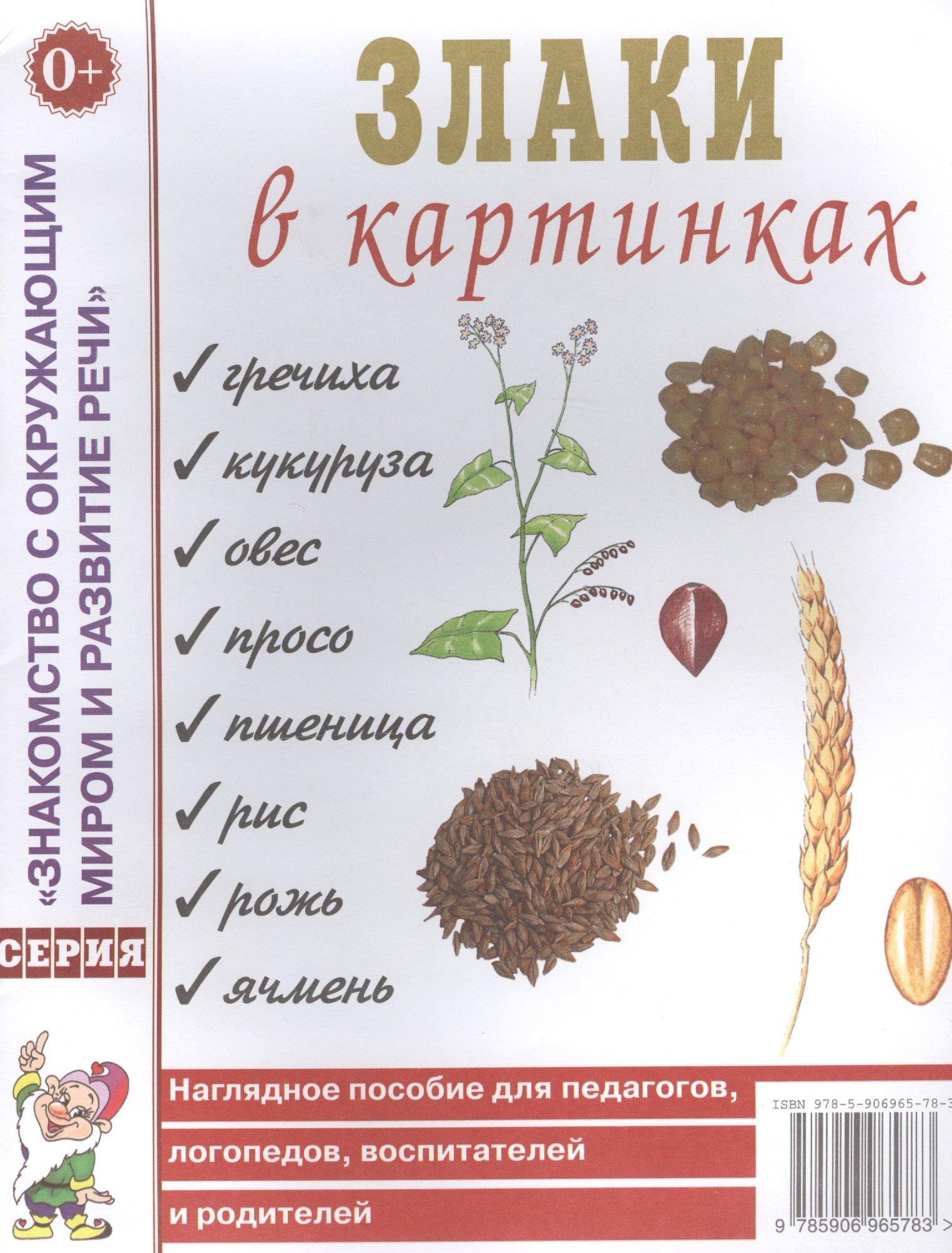 Гном | Злаки в картинках. Наглядное пособие для педагогов, логопедов, воспитателей и родителей