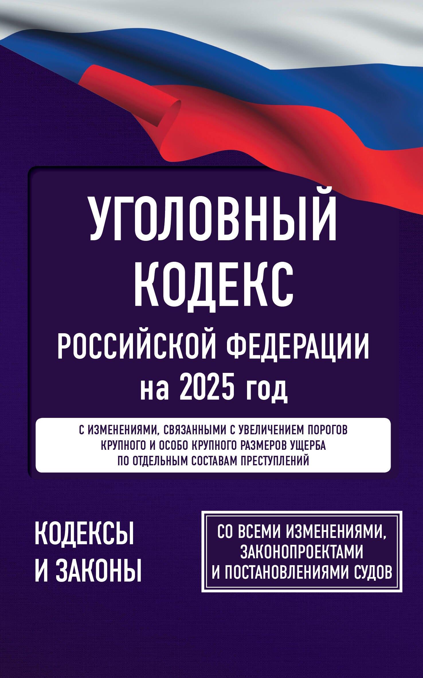 АСТ | Уголовный кодекс Российской Федерации на 2025 год. Со всеми изменениями, законопроектами и постановлениями судов