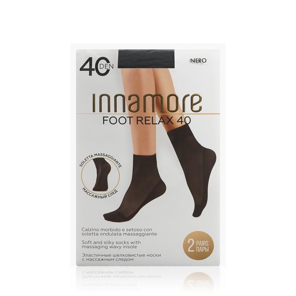 Innamore | Женские капроновые носки Innamore Foot Relax 40den Nero 2 пары