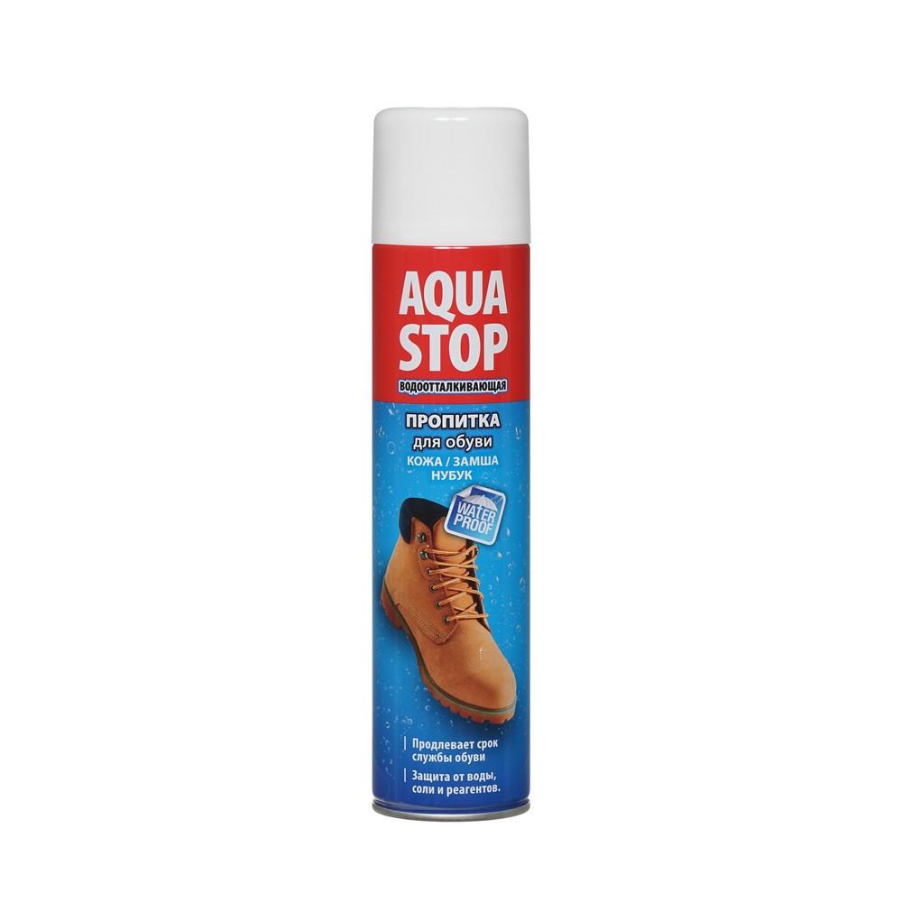Без бренда | Водоотталкивающая пропитка Aqua Stop для кожи , замши , нубука 300мл