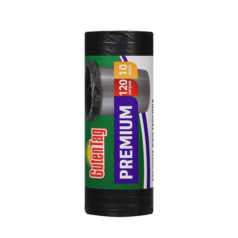 Guten Tag | Мешки для мусора Guten Tag Premium суперпрочные ПВД в рулоне 120л 10шт