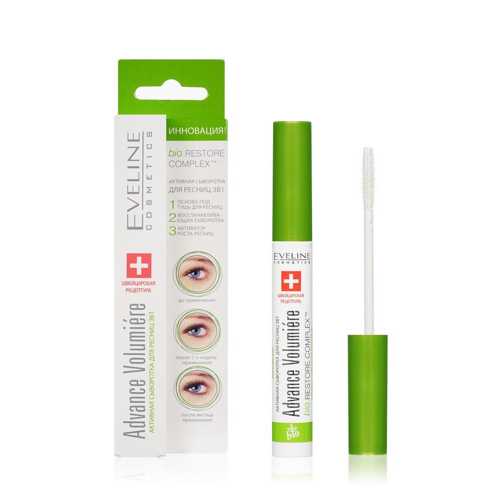 Eveline | Сыворотка для ресниц Eveline ADVANCE VOLUMIERE активная 3 в 1