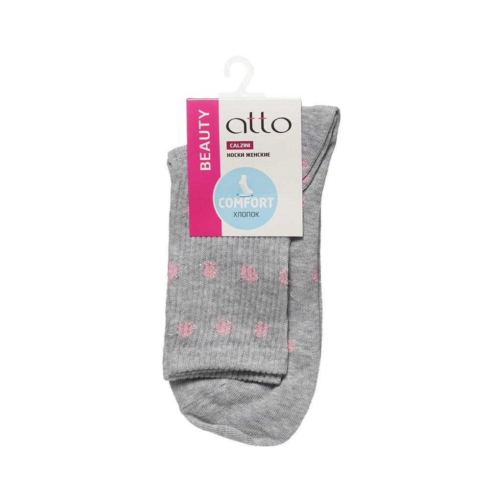 Atto | Женские носки Atto C1485 , трикотажные , серые , р.23-25
