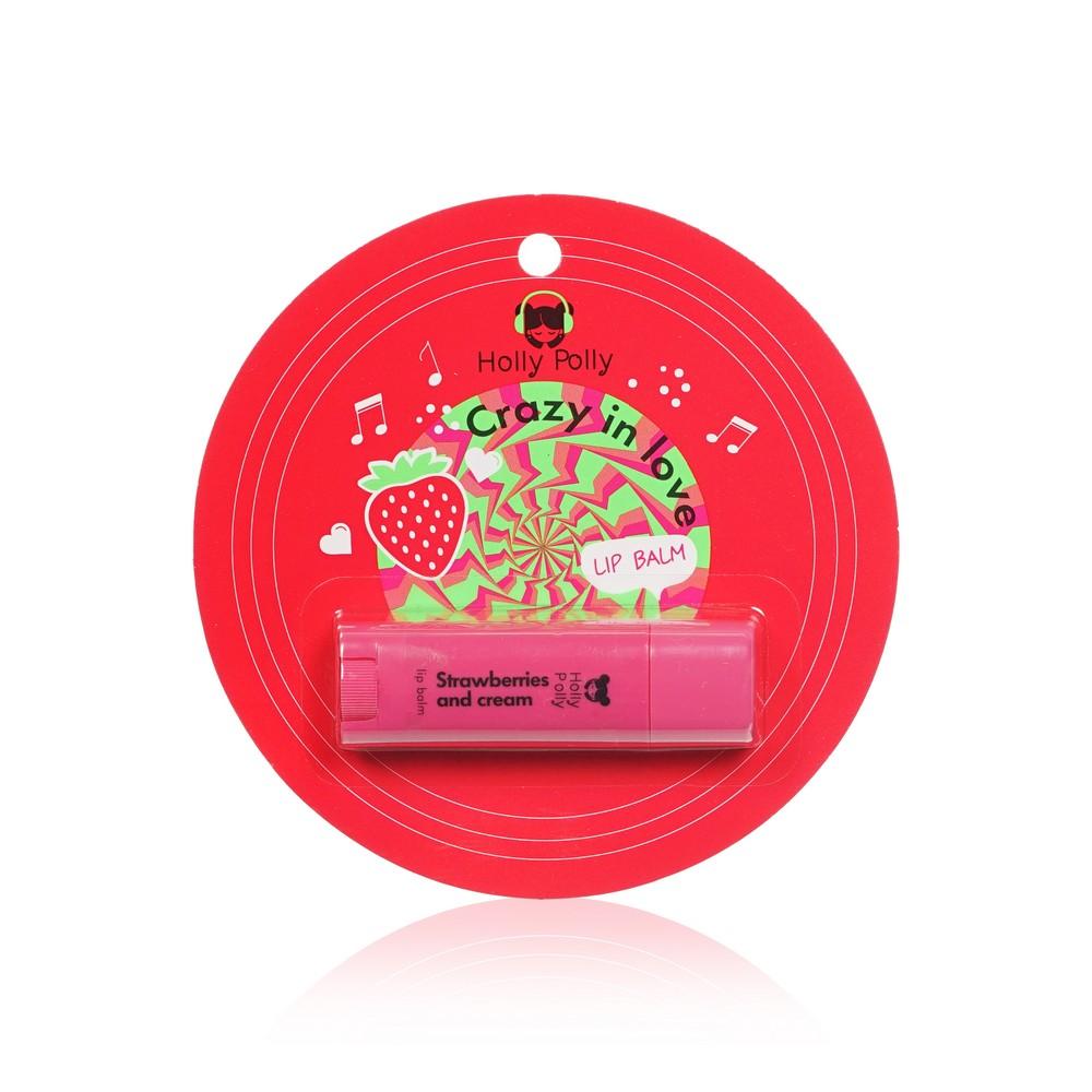 Holly Polly | Бальзам для губ Holly Polly Crazy in Love " Strawberries and cream " 4,8г
