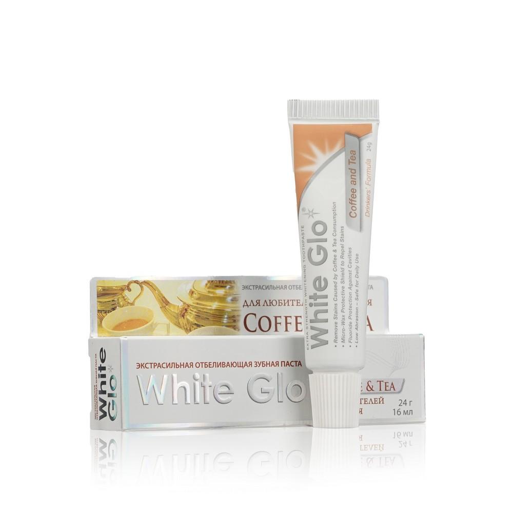 White Glo | Зубная паста White Glo отбеливающая " Coffee&Tea 24г