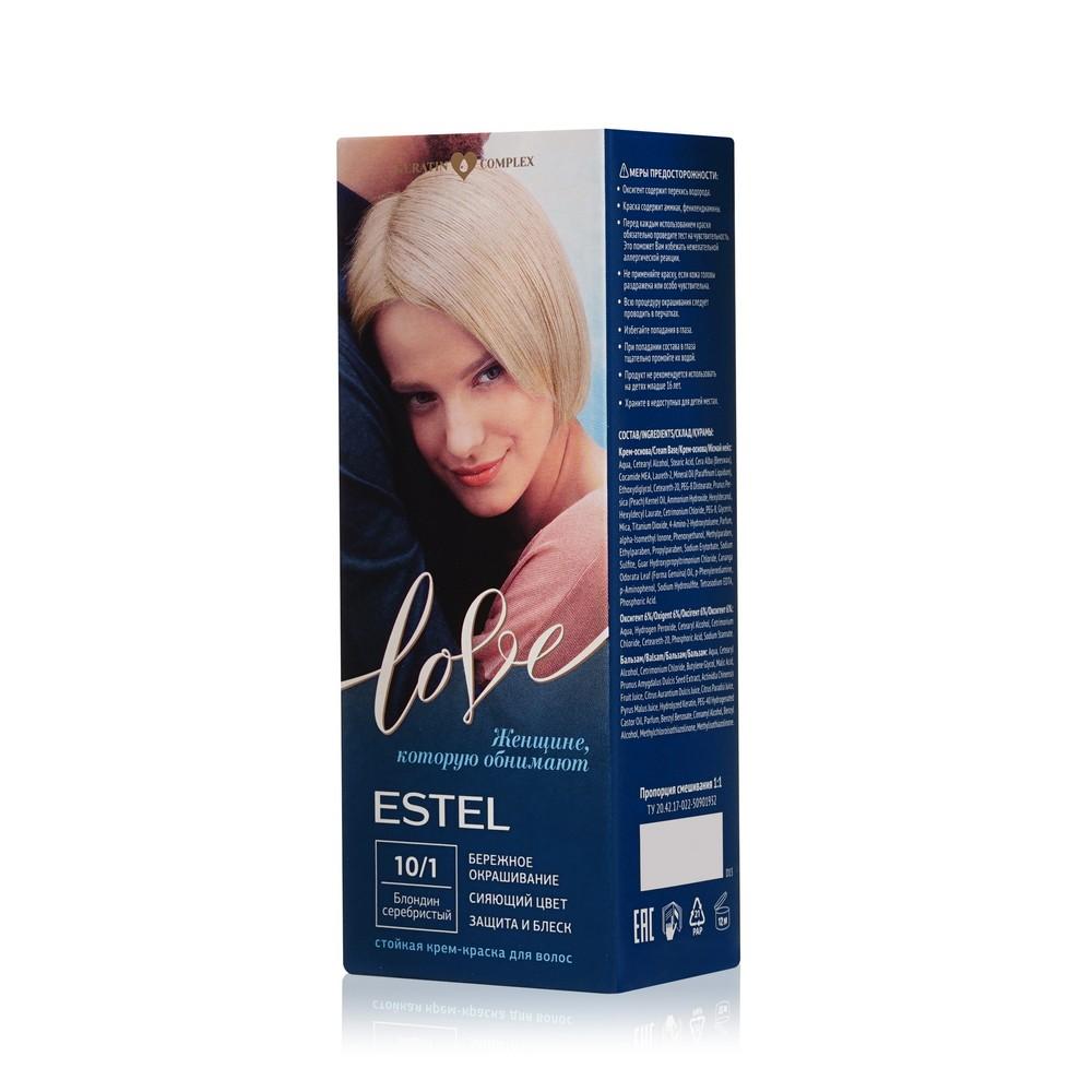 Estel | Стойкая крем - краска для волос Estel Love 10/1 Блондин серебристый