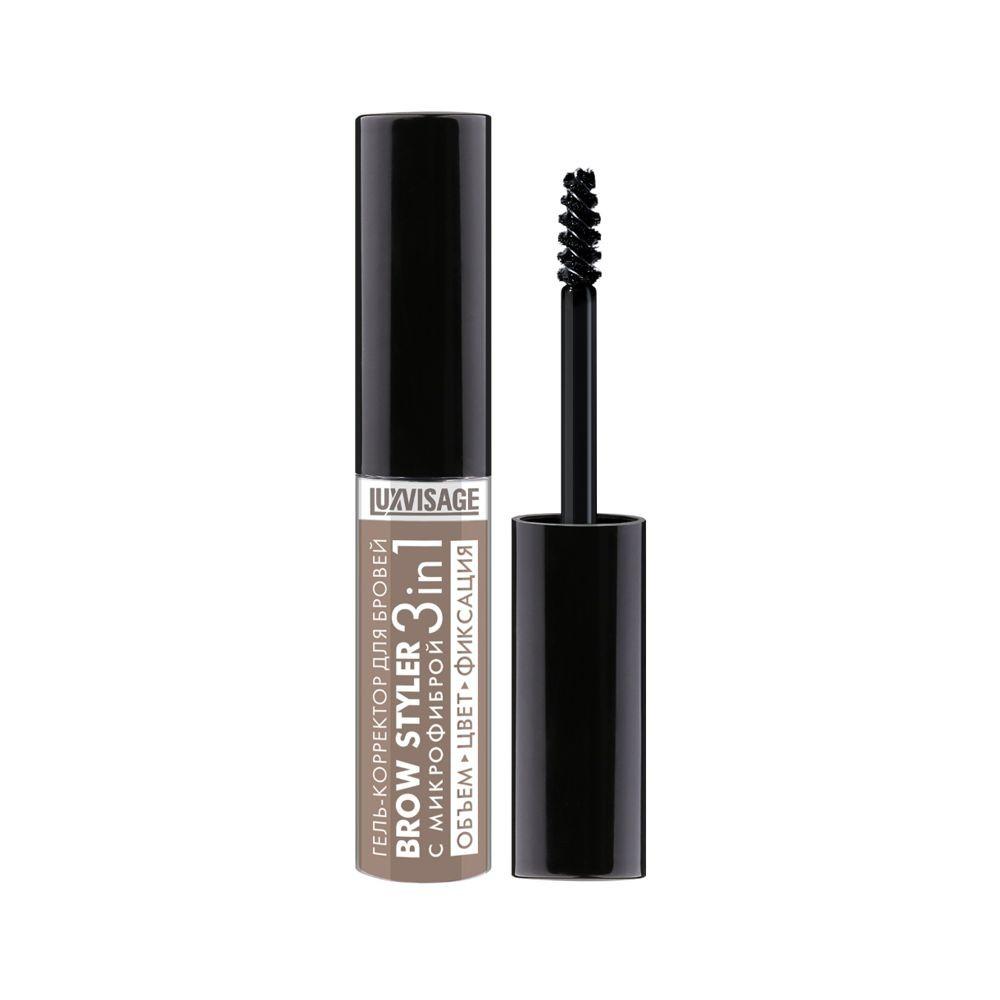 Luxvisage | Гель - корректор для бровей с микрофиброй Luxvisage Brow Styler 3 in 1 1 Латте 5,5г