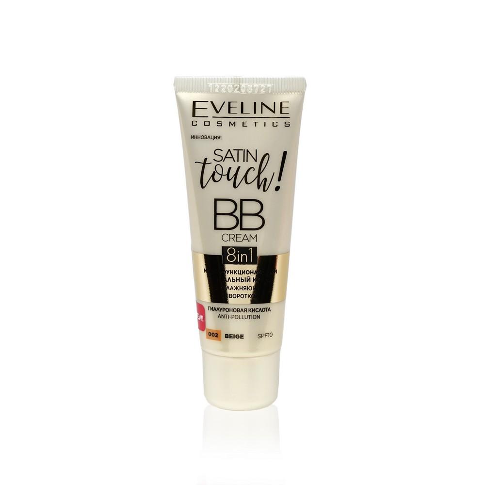 Eveline | Многофункциональный BB крем для лица Eveline Satin touch! BB Cream 8 в 1 002 Beige 30мл