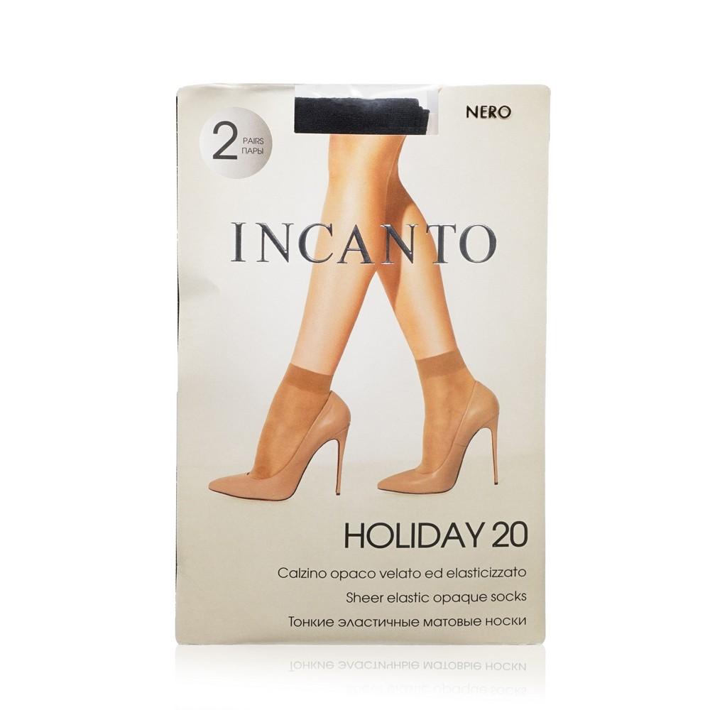 INCANTO | Женские носки INCANTO Holiday капроновые Nero 20den , 2 пары