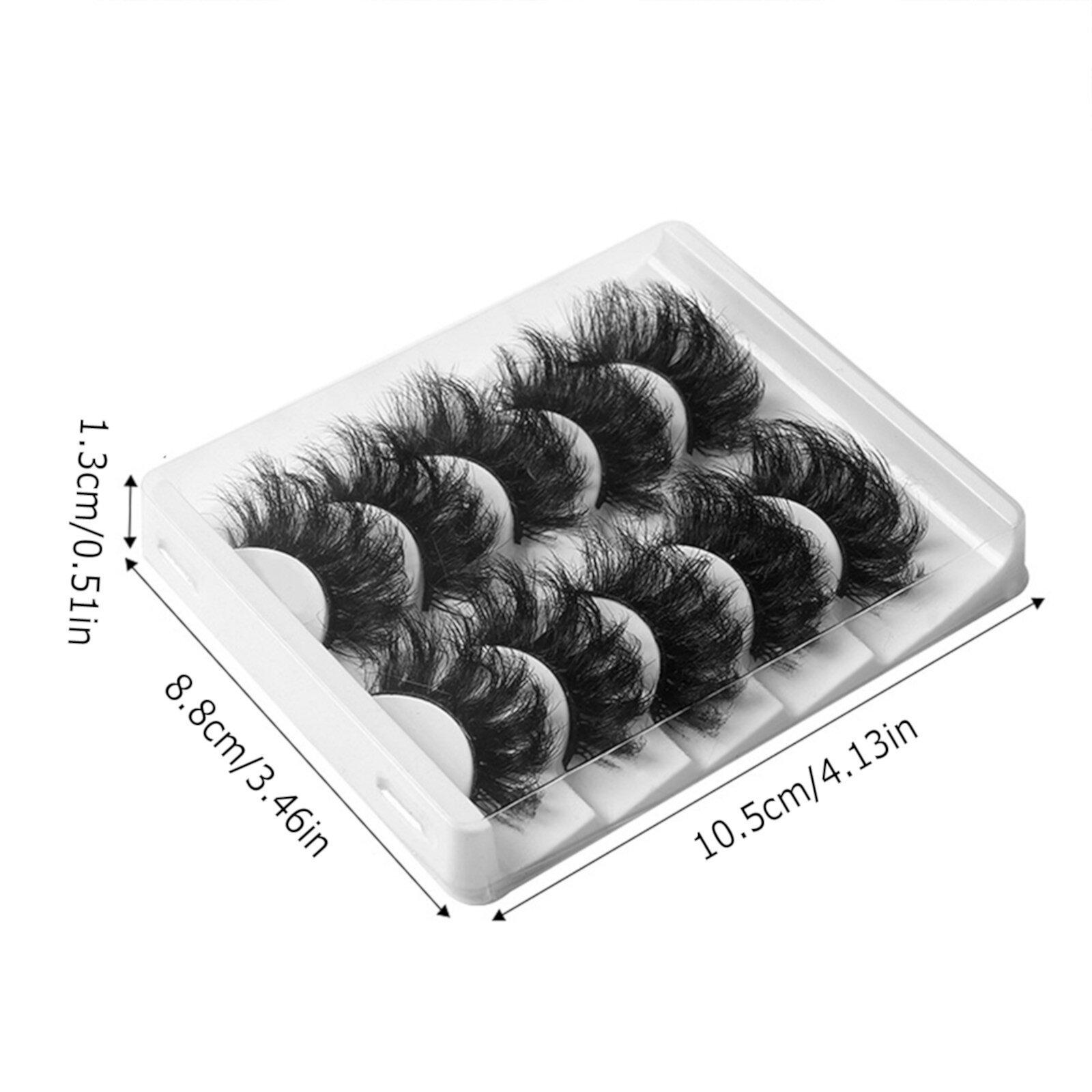 Beauos | Clearance! Beauos Fake eyelashes, 5 Pairs Fluffy Natural Looking False Eyelashes Multi Layered, 5 Pairs of False Eyelashes, Clearance Sale