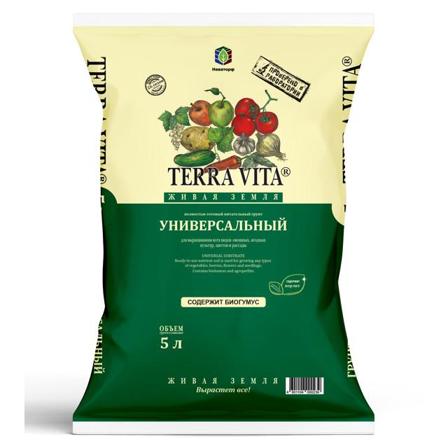 TERRA VITA | почвогрунт TERRA VITA Живая земля универсальный 5л