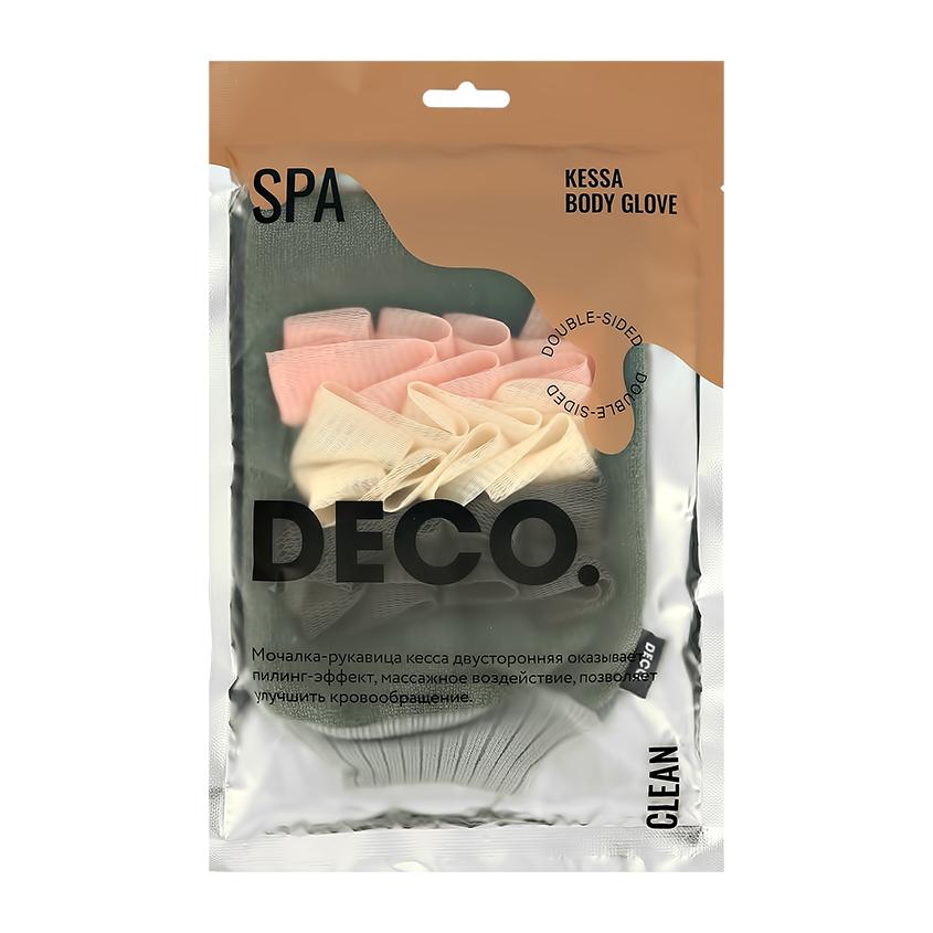 DECO. | Мочалка-рукавица для тела `DECO.` кесса 2 в 1 (olive)