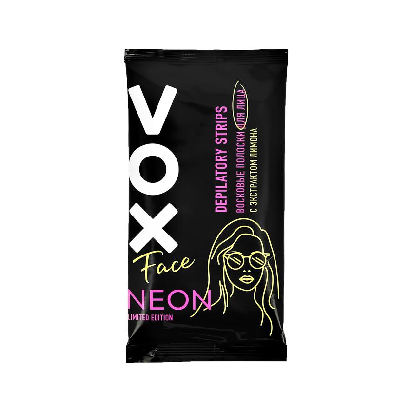 VOX | Полоски восковые для лица `VOX` NEON COLLECTION 12 шт+ 2 салфетки