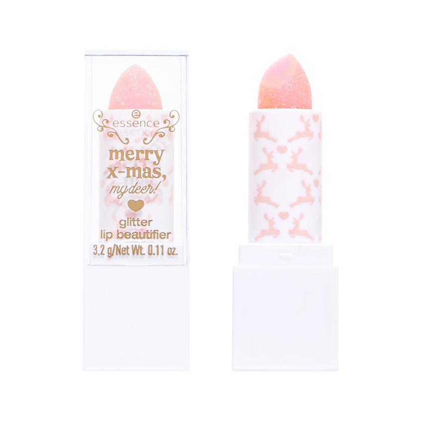 ESSENCE | Помада для губ `ESSENCE` MERRY X-MAS, MY DEER! с глиттером тон 01 Deer To My Heart