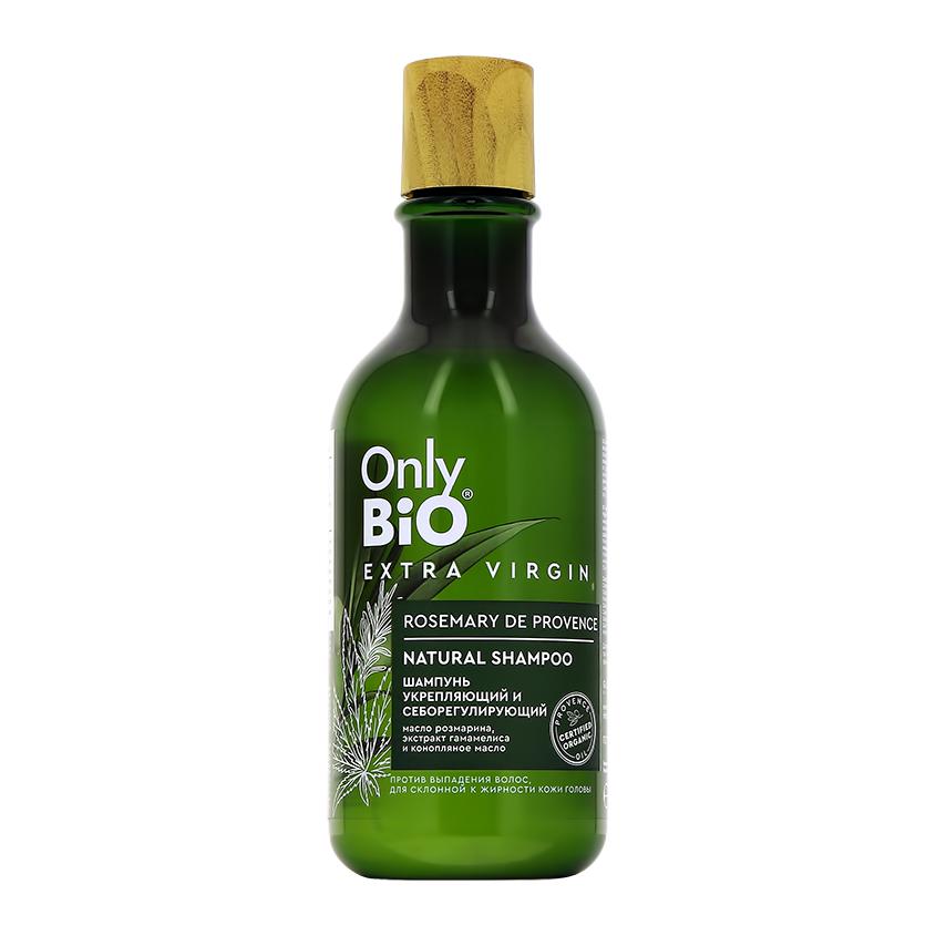 ONLY BIO | Шампунь для волос `ONLY BIO` EXTRA VIRGIN Укрепляющий и себорегулирующий (против выпадения волос, для склонной к жирности кожи головы) 350 мл