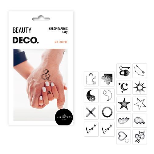 DECO. | Набор парных татуировок для тела `DECO.` by Miami tattoos (My couple)