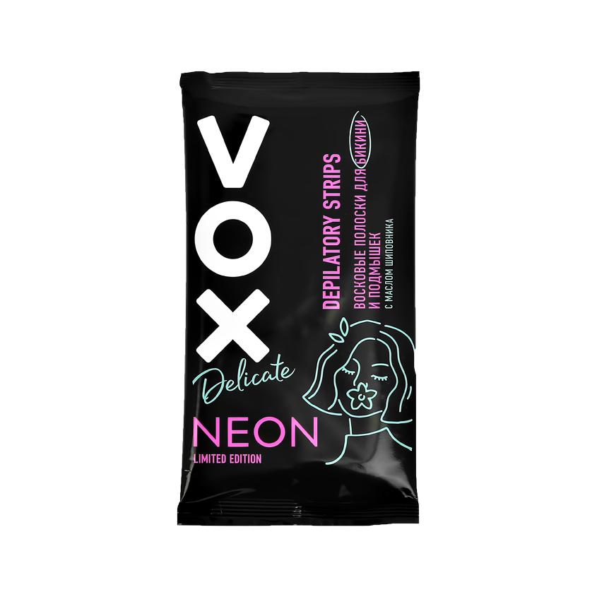 VOX | Полоски восковые для тела `VOX` NEON COLLECTION для деликатных зон 12 шт+ 2 салфетки